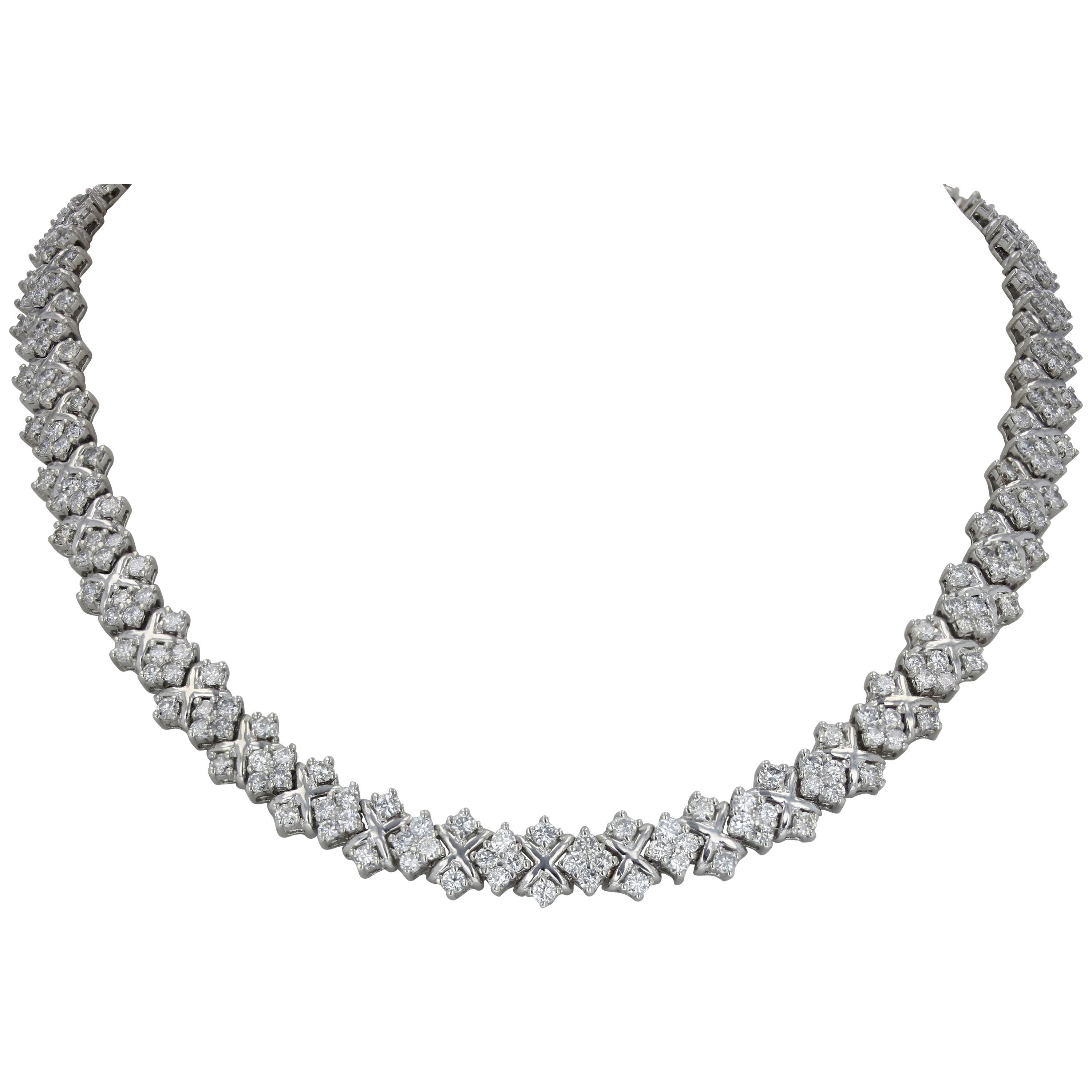 Estate 18.00 Carat Diamond Necklace