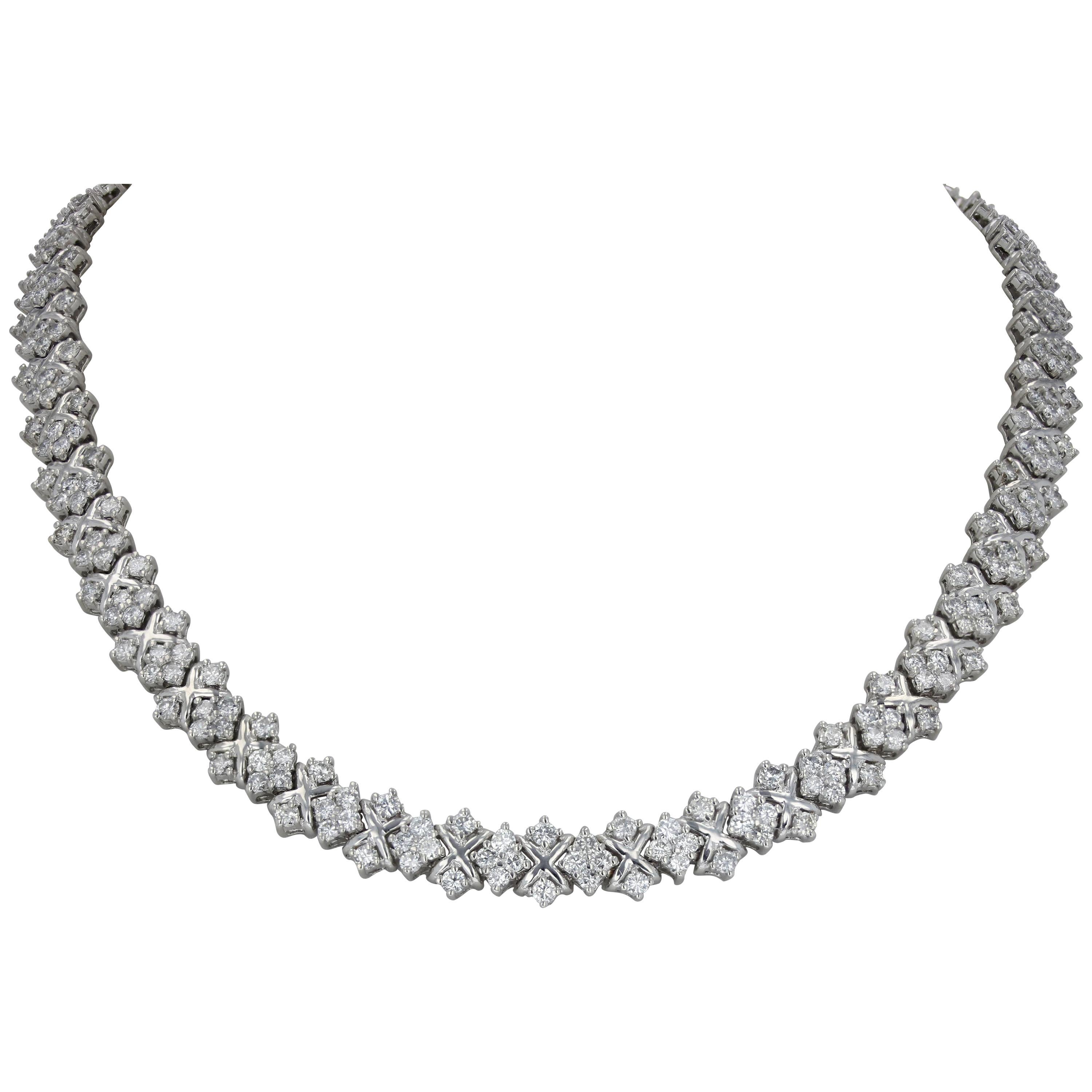 Estate 18.00 Carat Diamond Necklace at 1stDibs