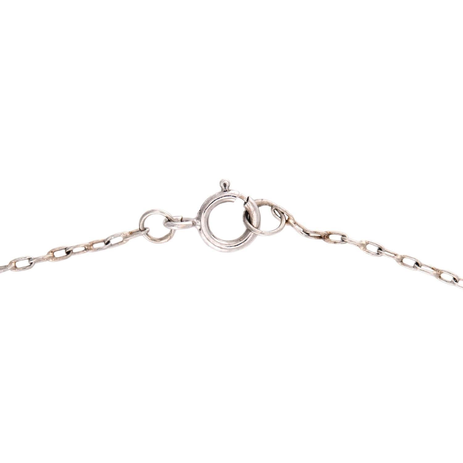 Collana Estate 18k Aqua e Diamanti In condizioni buone in vendita a Narberth, PA