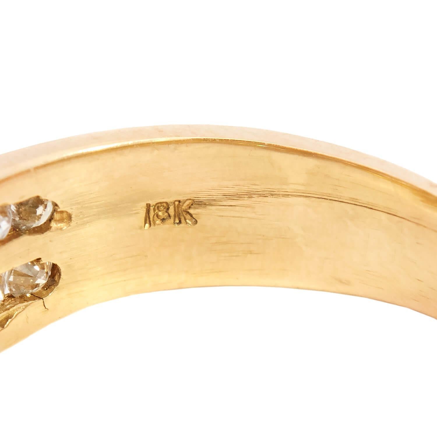Fascia di diamanti 18k Estate in vendita 2