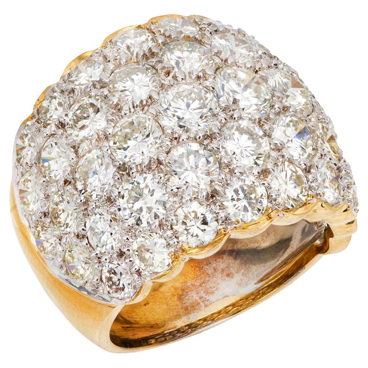 Estate 18k Diamond Cigar Band For Sale