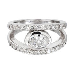 Estate 18k Diamond Engagement Ring .70ct