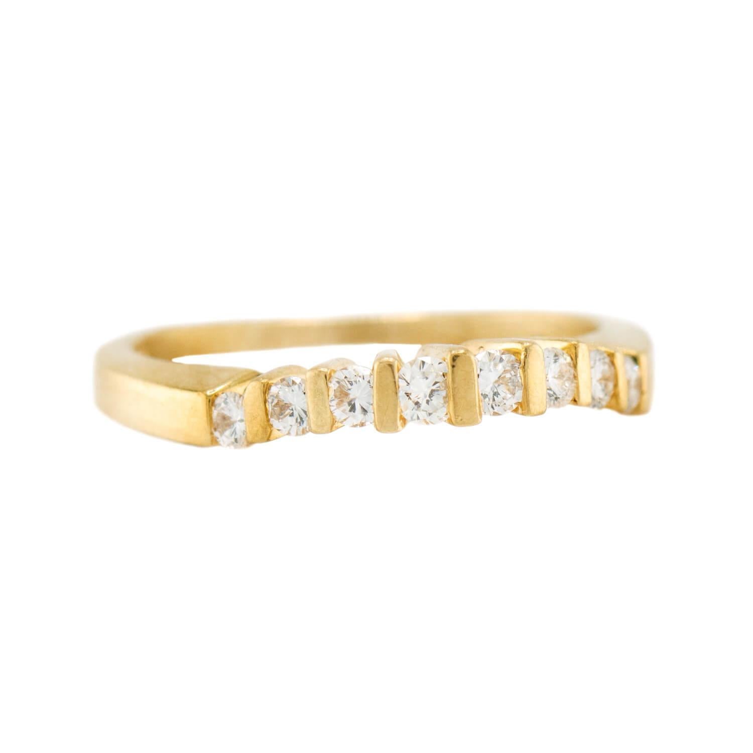 Women's Estate 18k Diamond Engagement Ring Set For Sale