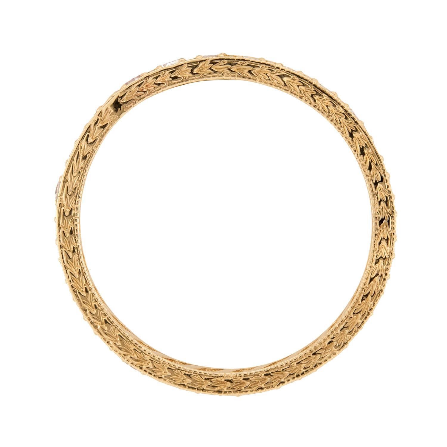 Nachlass 18k Diamant Eternity-Ring (Moderne) im Angebot