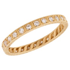 Estate 18k Diamond Eternity Band