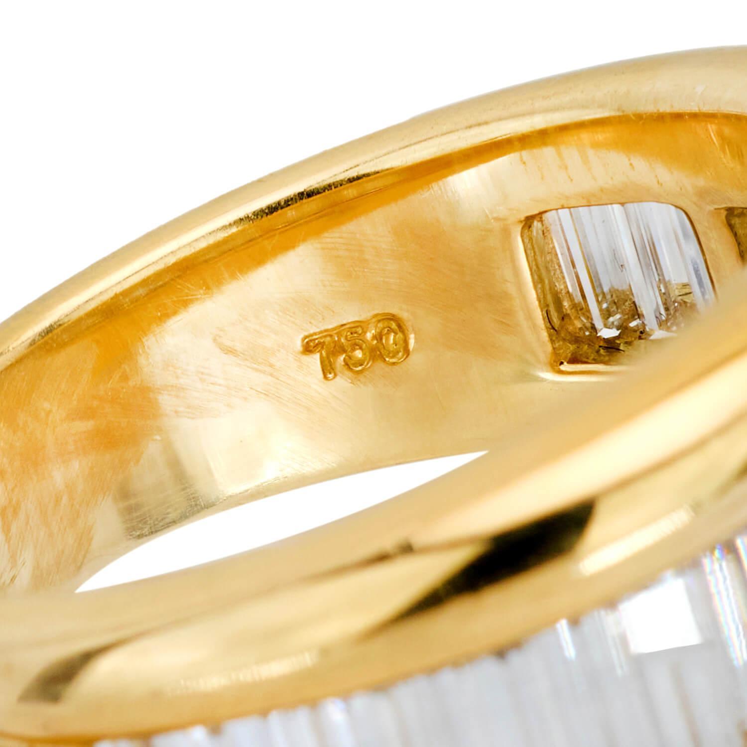 Estate 18k Diamond Half Band In Good Condition For Sale In Narberth, PA