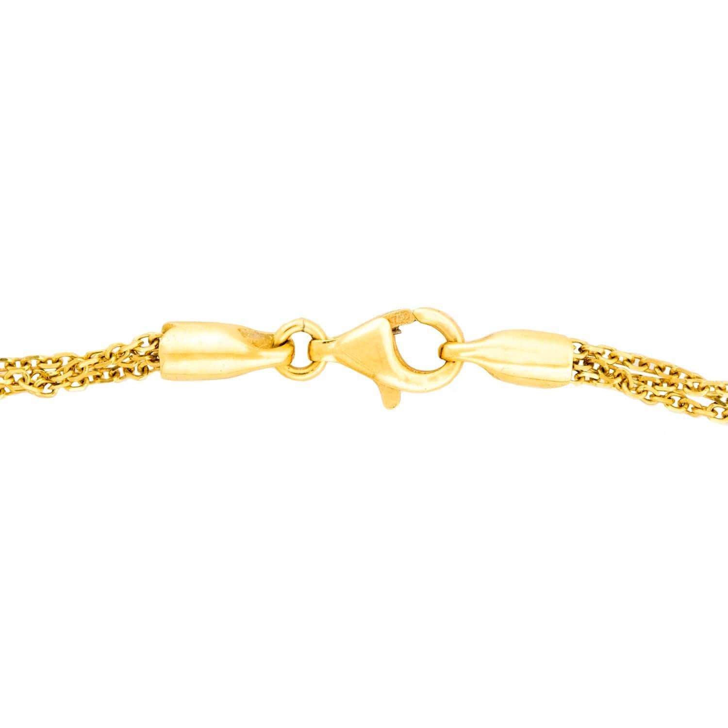 Estate 18k Diamond Heart Pendant Necklace In condizioni buone in vendita a Narberth, PA