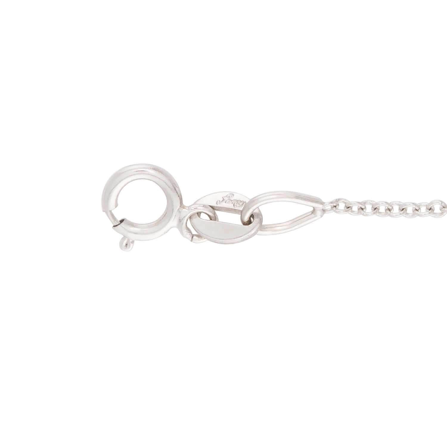 Estate 18k Diamond Key Pendant Necklace For Sale 1