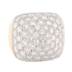 Estate 18k Diamond Pyramid Ring