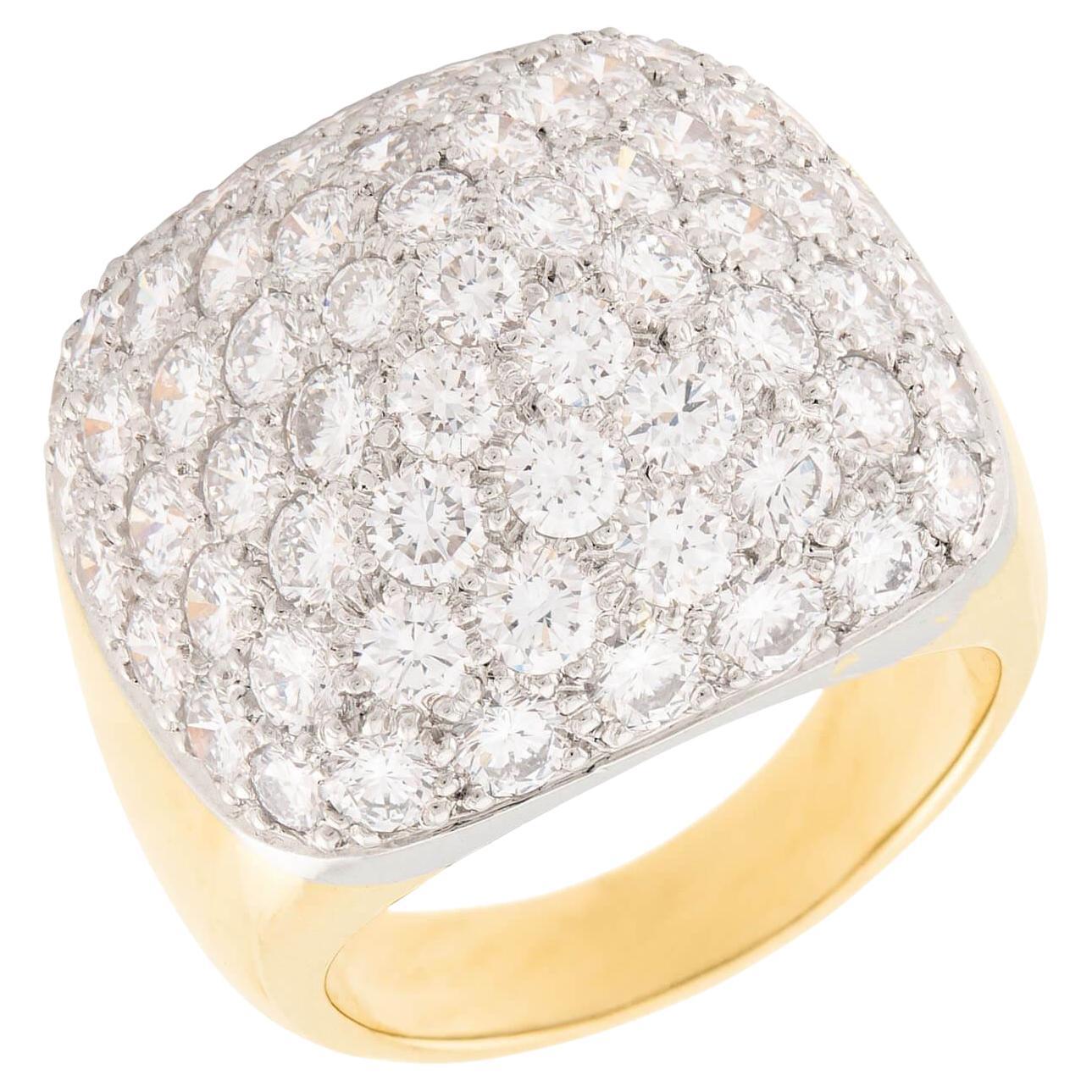 Bague pyramide de diamants 18 carats