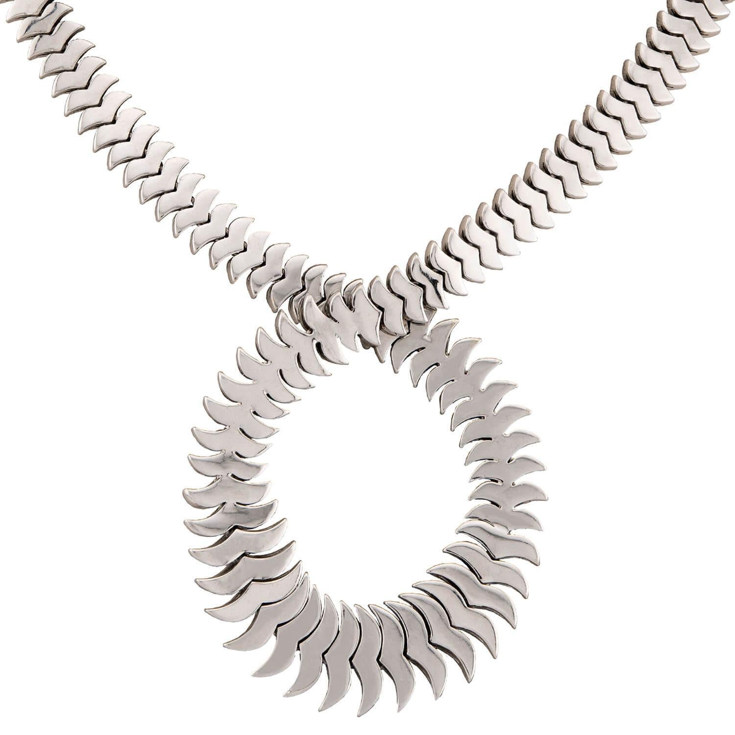 Collar Estate Twist de Diamantes 18k Corte brillante en venta