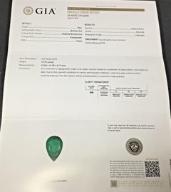 Estate 18K GIA Certified 22.39 CTW Colombian Emerald & Diamond Designer Necklace