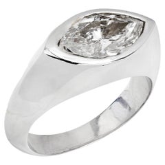 Estate 18k GIA Diamond Engagement Ring 2.01ct