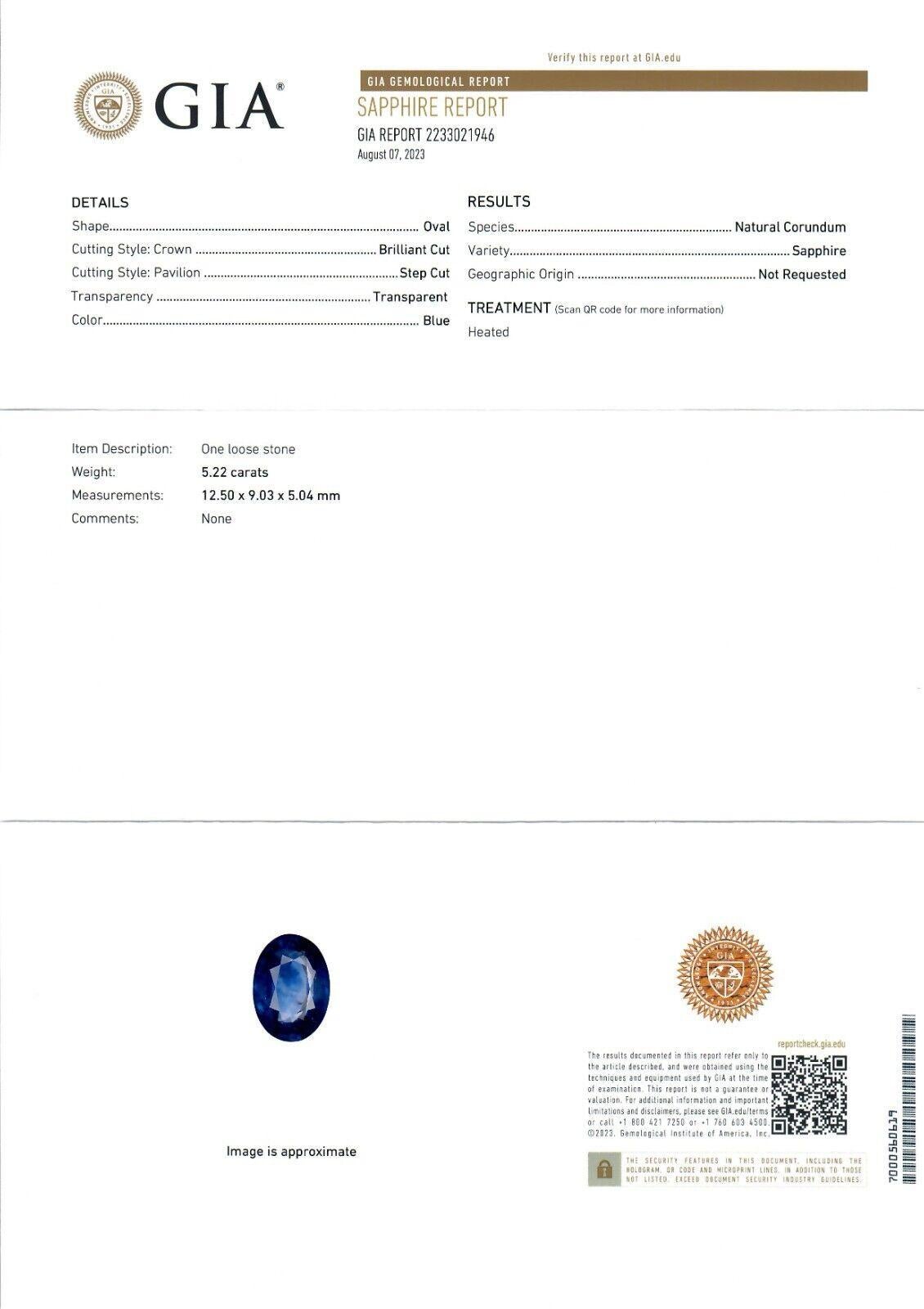 Estate 18K Gold 10.72ctw GIA Oval Sapphire & Diamond Statement Cocktail Ring For Sale 6