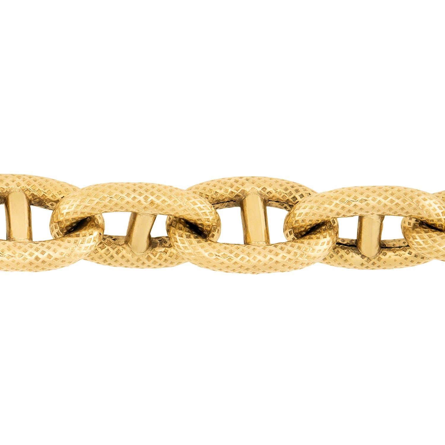 Pulsera Estate 18k Gucci Link Moderno en venta
