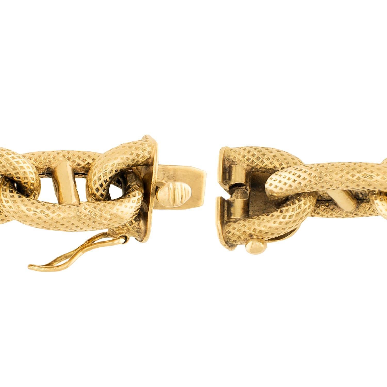 De las mujeres Pulsera Estate 18k Gucci Link en venta