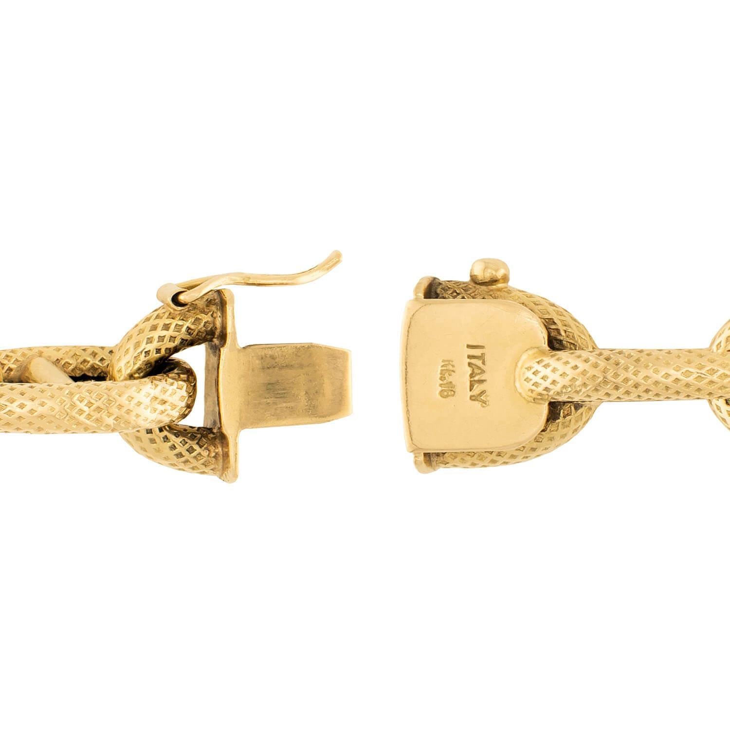 Pulsera Estate 18k Gucci Link en venta 1