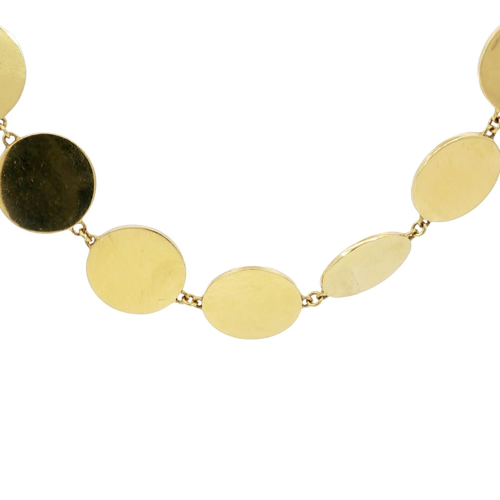 Collier de lune en or jaune 18K par Pamela Love 'Moon Phase' Lapis Diamants en vente 2