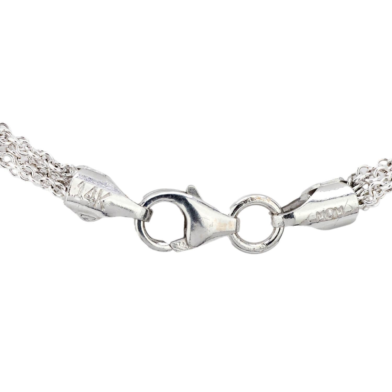 Round Cut Estate 18k Pearl and Diamond Pendant Necklace For Sale