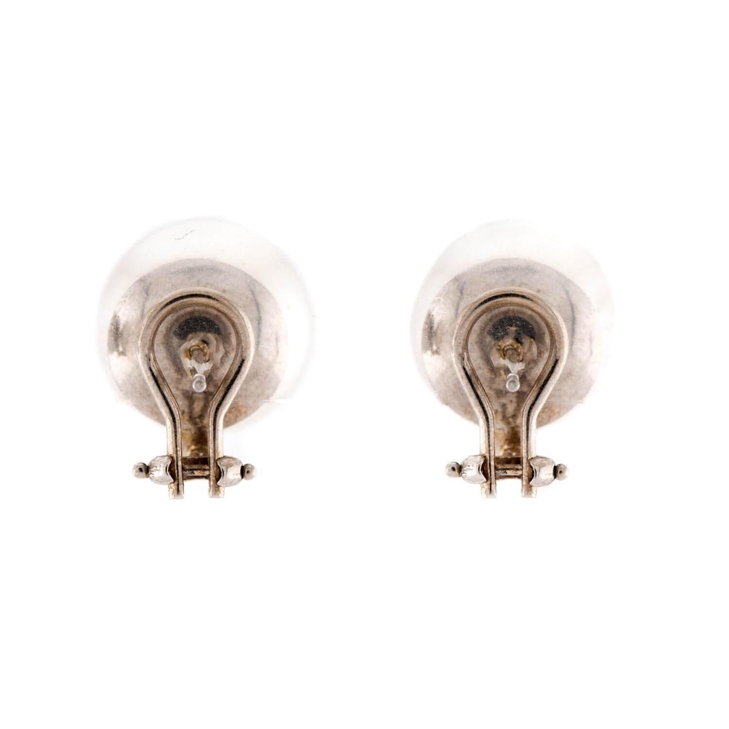 Moderno Orecchini di perle Estate 18k 13 mm in vendita