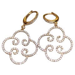 Pendientes de gota de diamante
