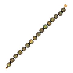 Estate 18k Tahitian Pearl Bracelet 12mm