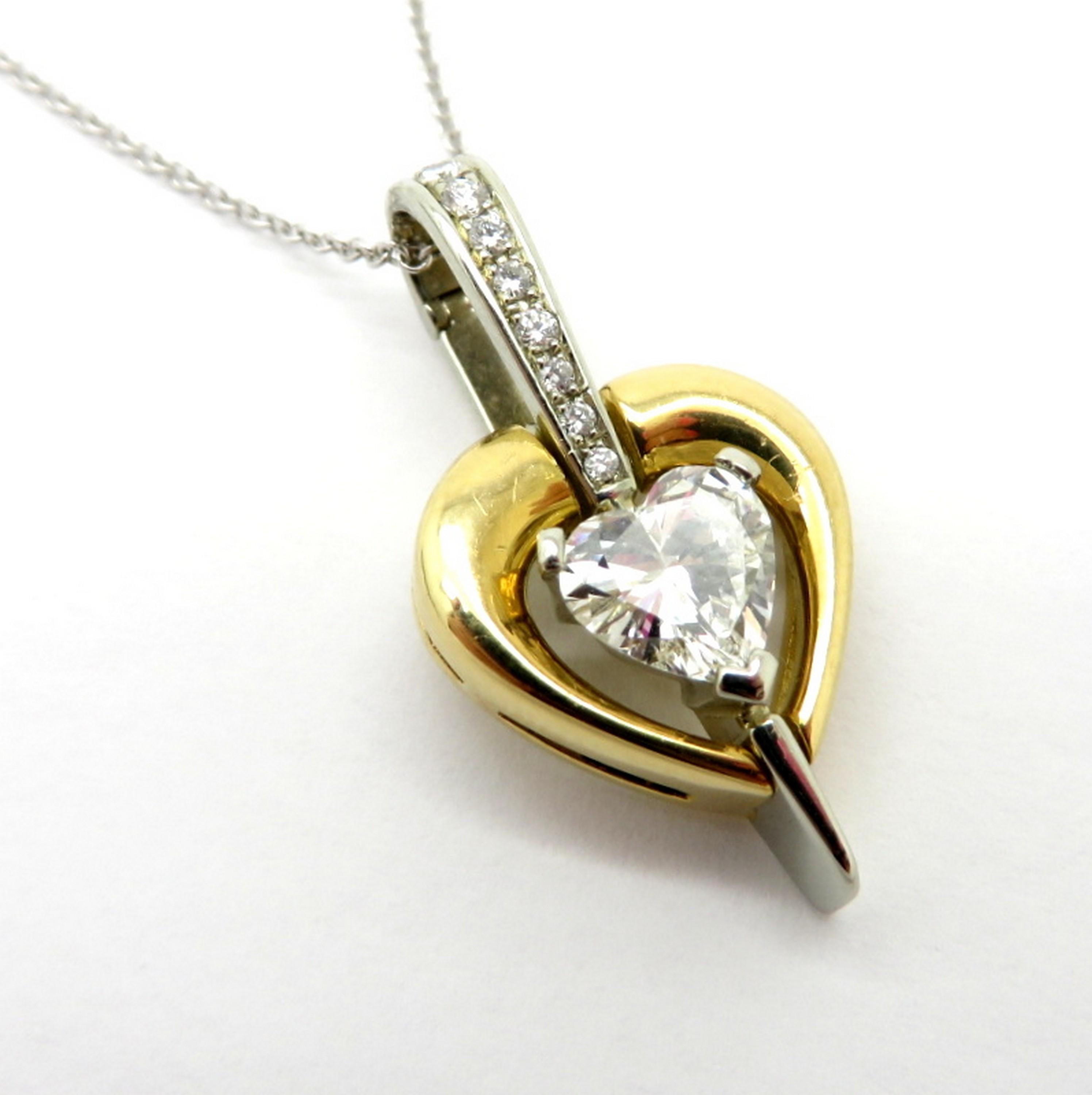 fashion heart shape pendant necklace