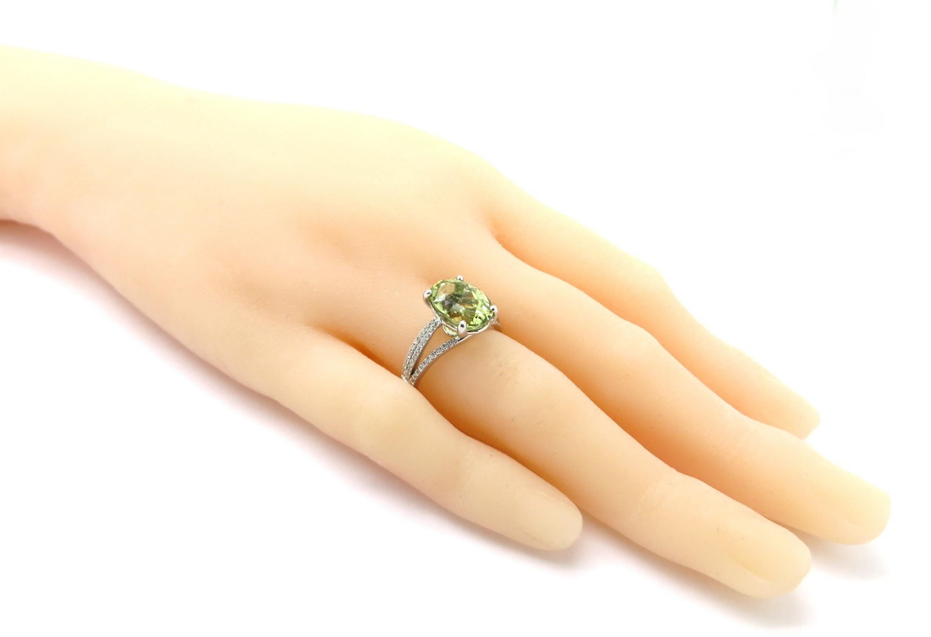 light green engagement ring