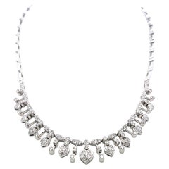 Collar «Riviera» de oro blanco de 18 quilates de la colección Estate, con diamantes redondos H VS de 3,5 quilates
