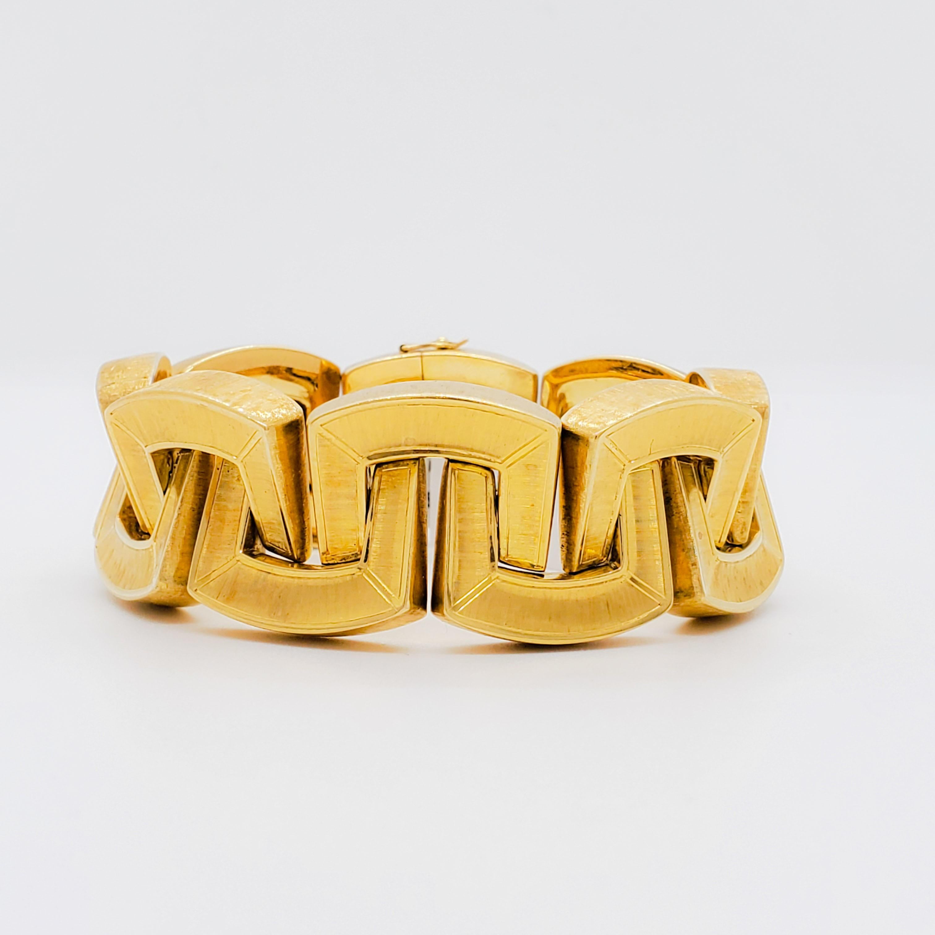Women's or Men's Estate 18k Yellow Gold Bracelet