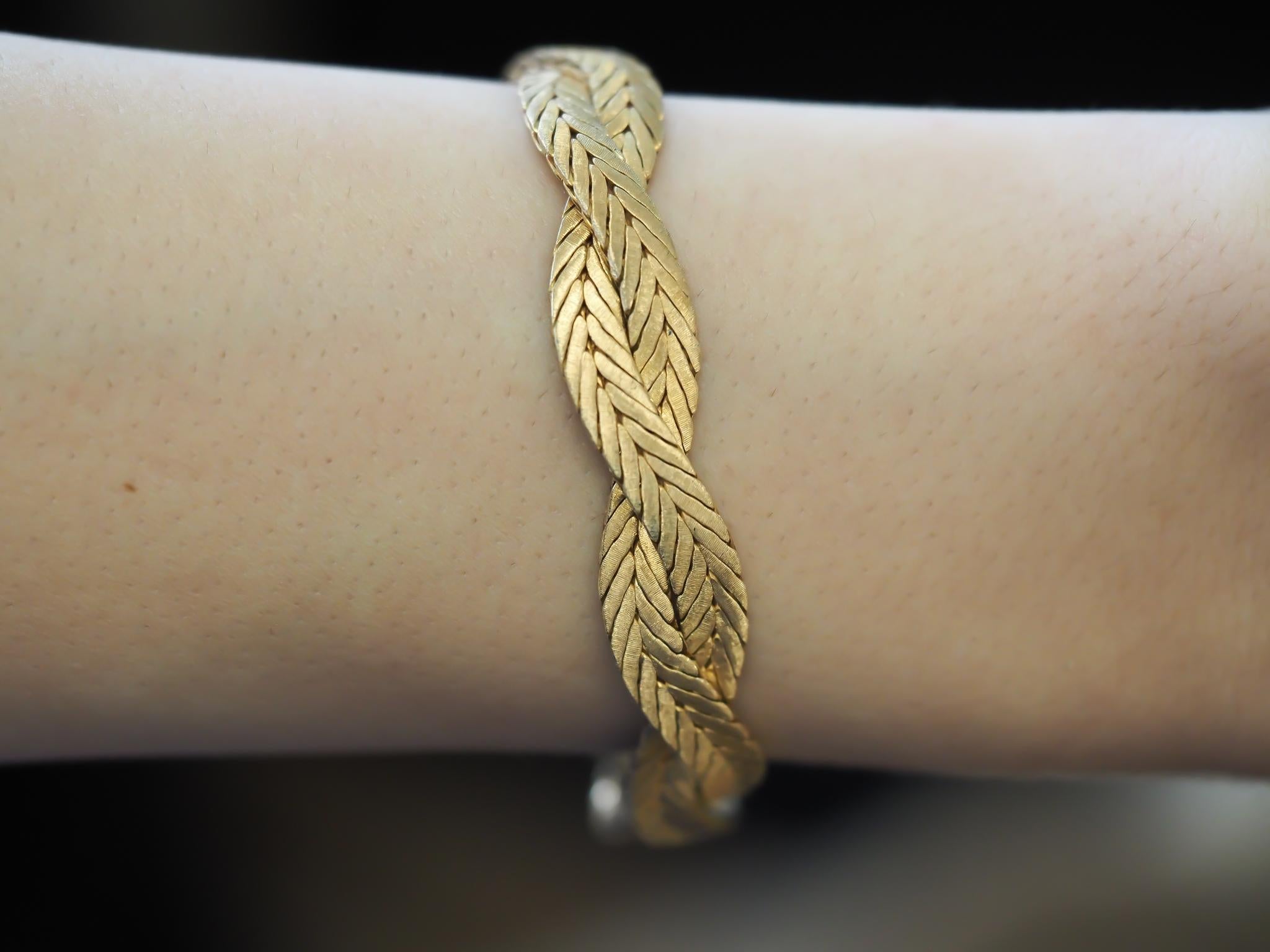 Bracelet BUCCELLATI en or jaune 18K - VHK#244b en vente 4