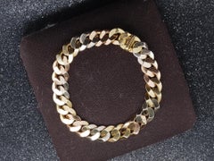Estate 18K Yellow Gold BVLGARI Tri color Vintage Bracelet - VHK#36c