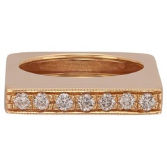 Estate 18k Gelbgold & Diamant Ring