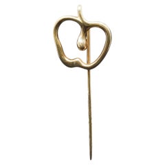 Estate 18K Yellow Gold Elsa Peretti Tiffany & Co . Apple Stick Pin - VHK#506a