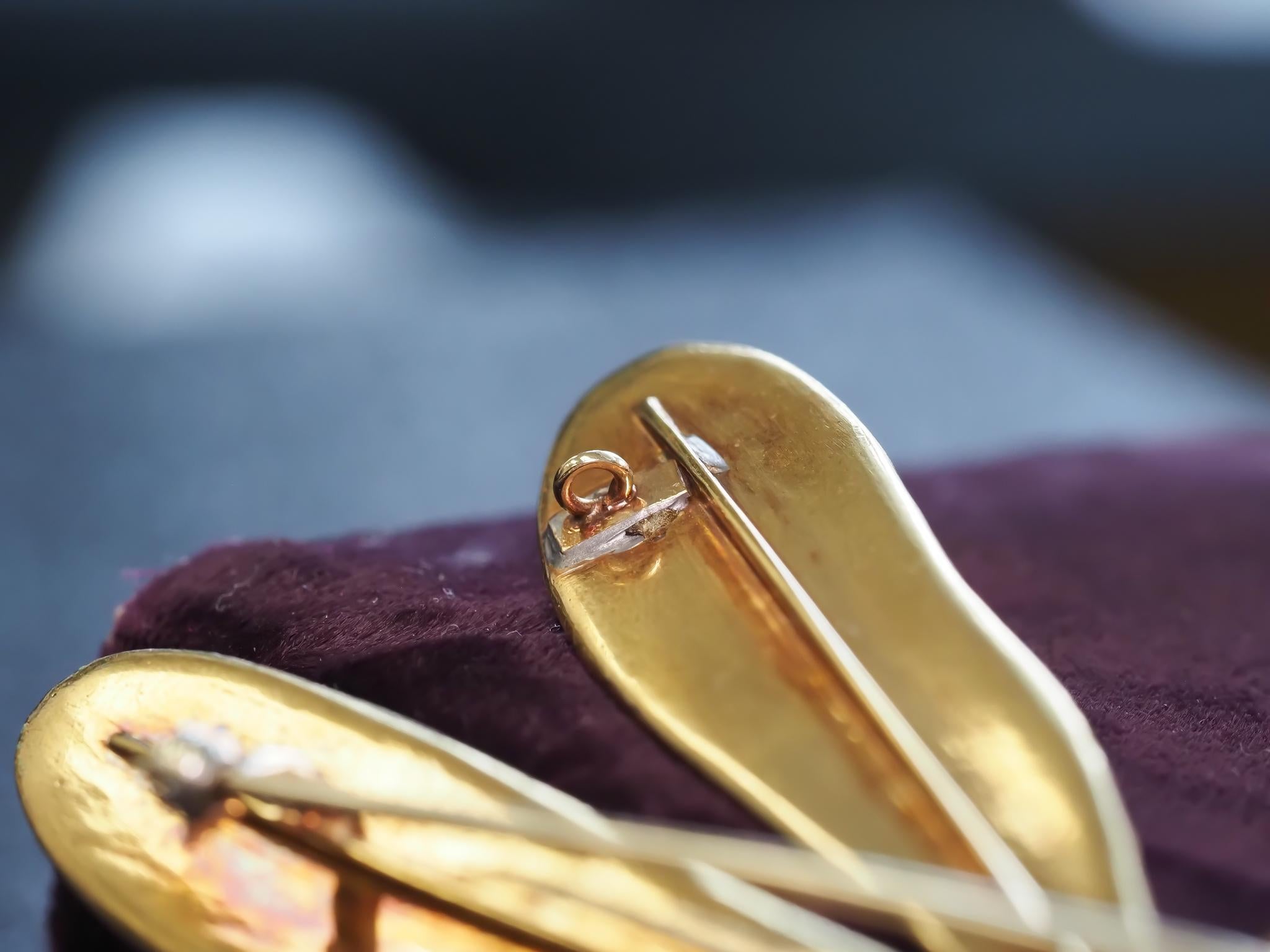Broche extra large libellule en or jaune 18 carats - VHK#5a en vente 2