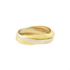 Anello Trinity Roller Estate in oro 18kt a 3 toni