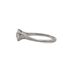 Estate 1920s Platinum GIA 1.15ct Old European Diamond Engagement Ring - VEG#37b
