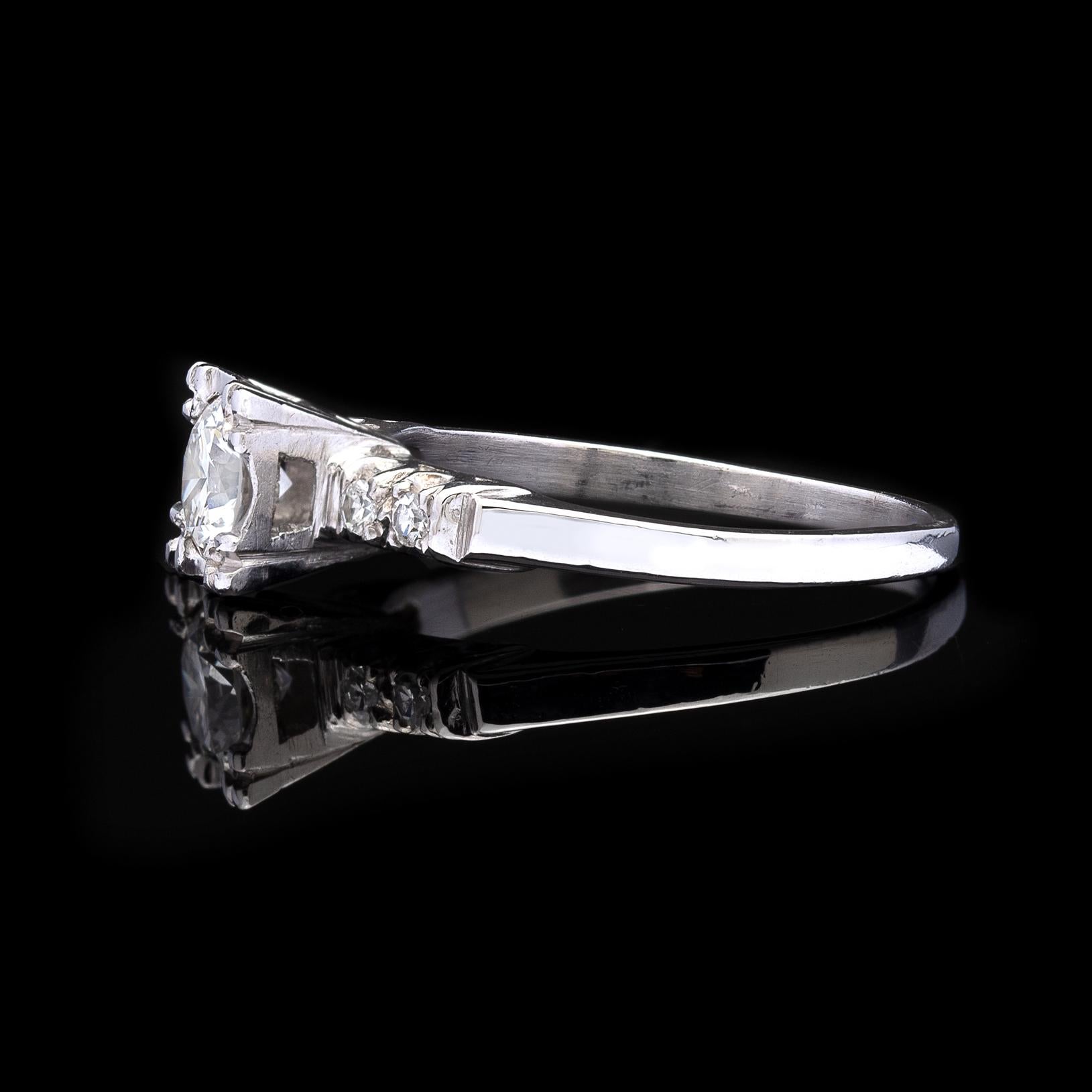 1950 platinum diamond ring