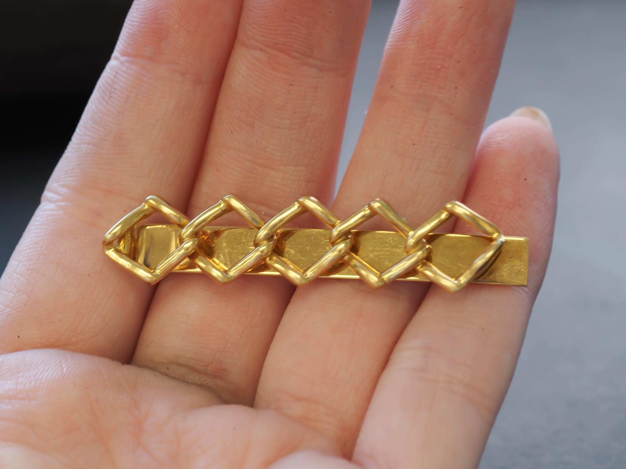 Women's Estate 1983  Tiffany & Co.  18K Yellow Gold Money Clip - VHK#773a For Sale