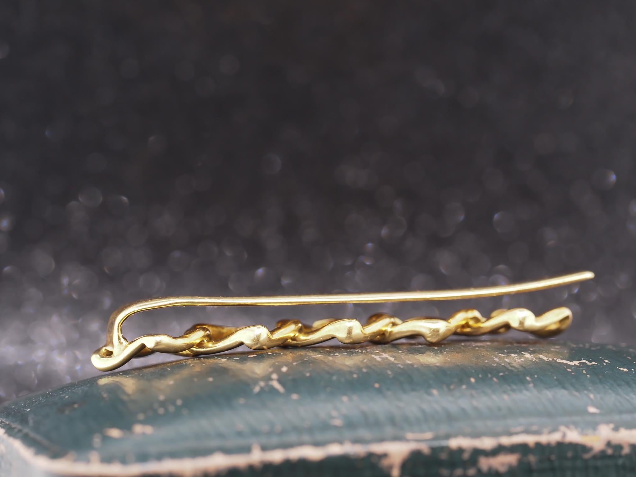 Estate 1983  Tiffany & Co.  18K Yellow Gold Money Clip - VHK#773a For Sale 1