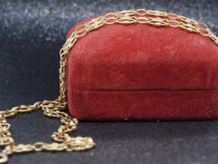 Estate 20K Yellow Gold Fancy Link Necklace -VHK#111B