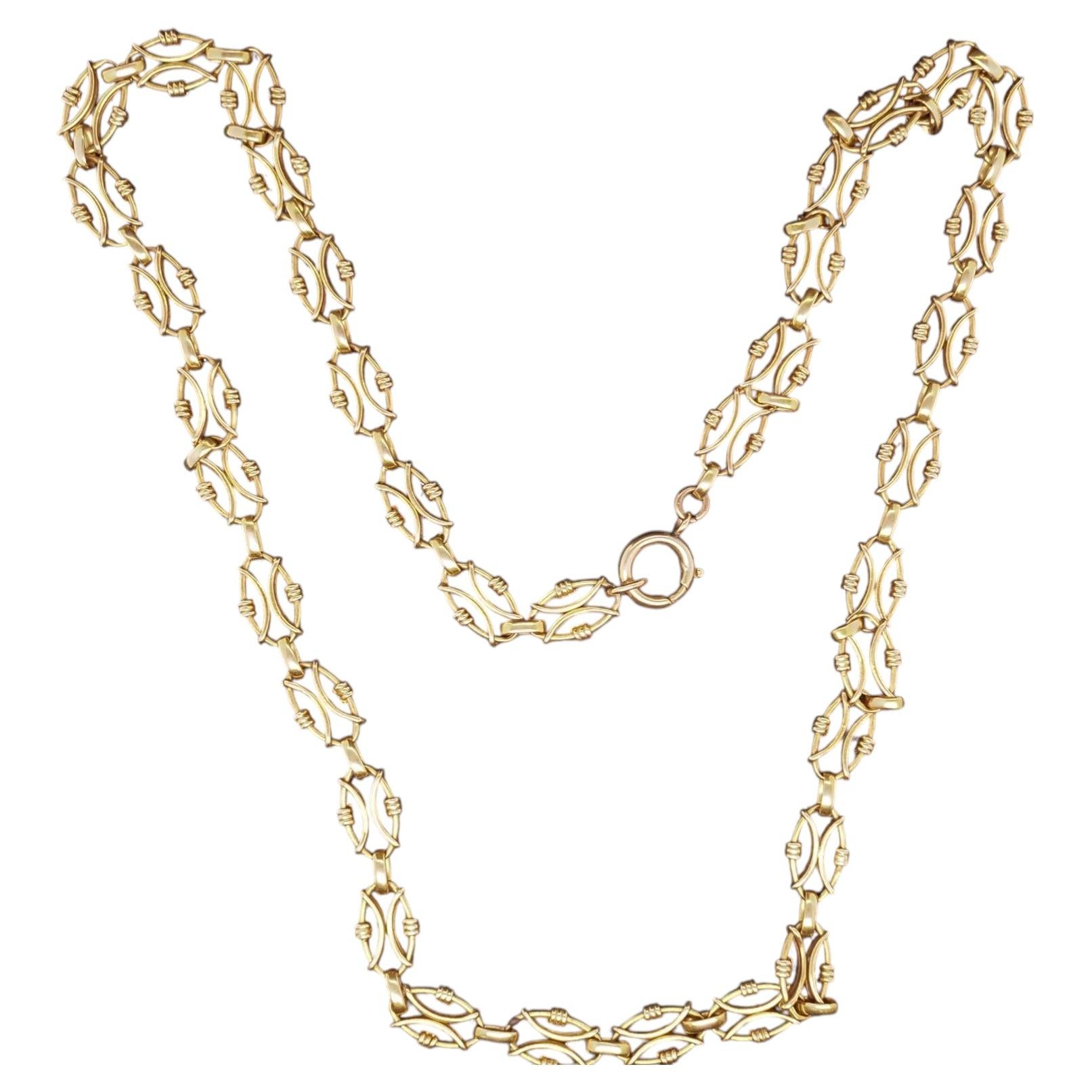 Collana Estate A Link in oro giallo 20K -VHK#111B