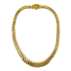 Nachlass 20. Jahrhundert 18K Heavy Gold Choker
