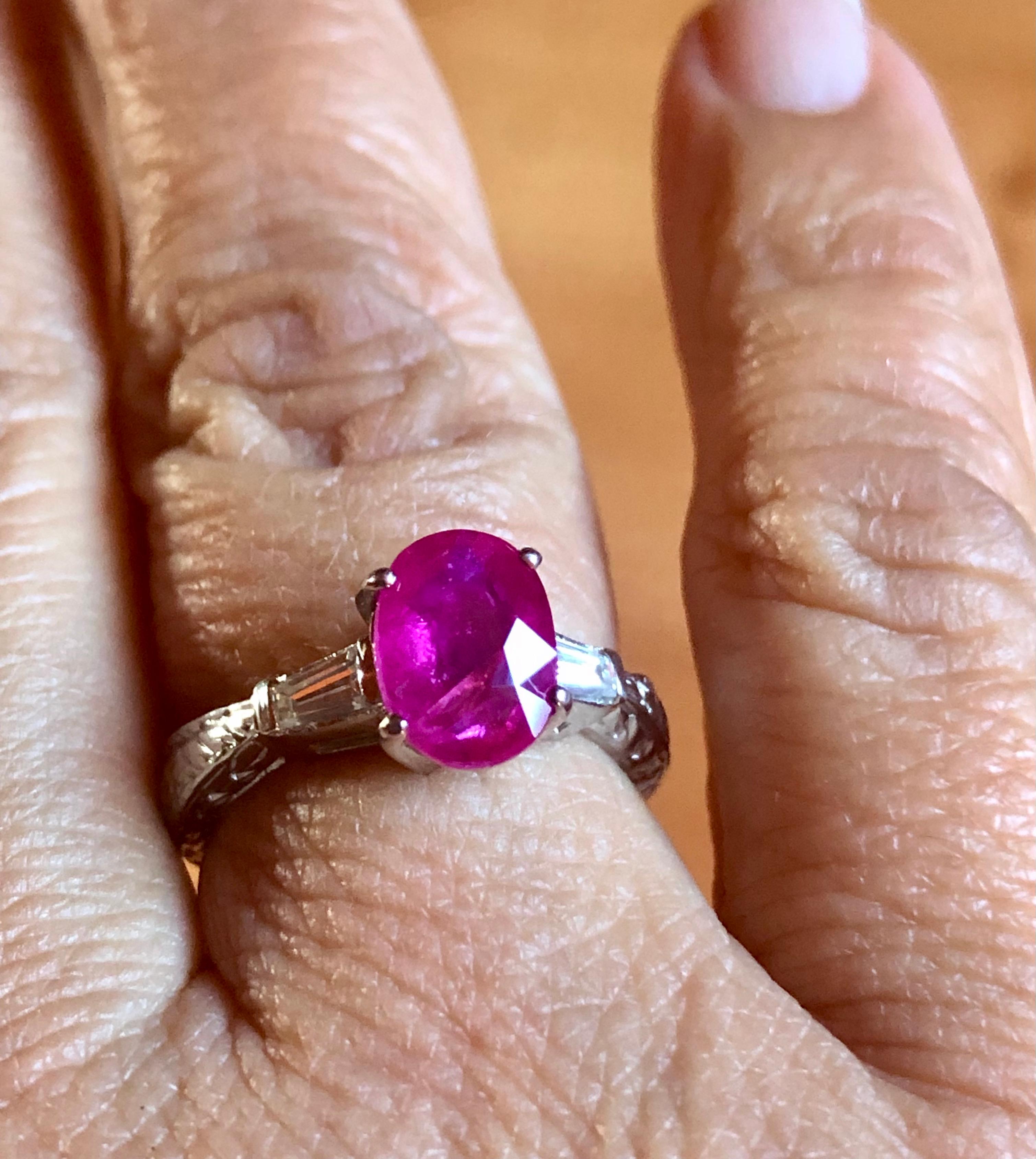 ruby estate ring