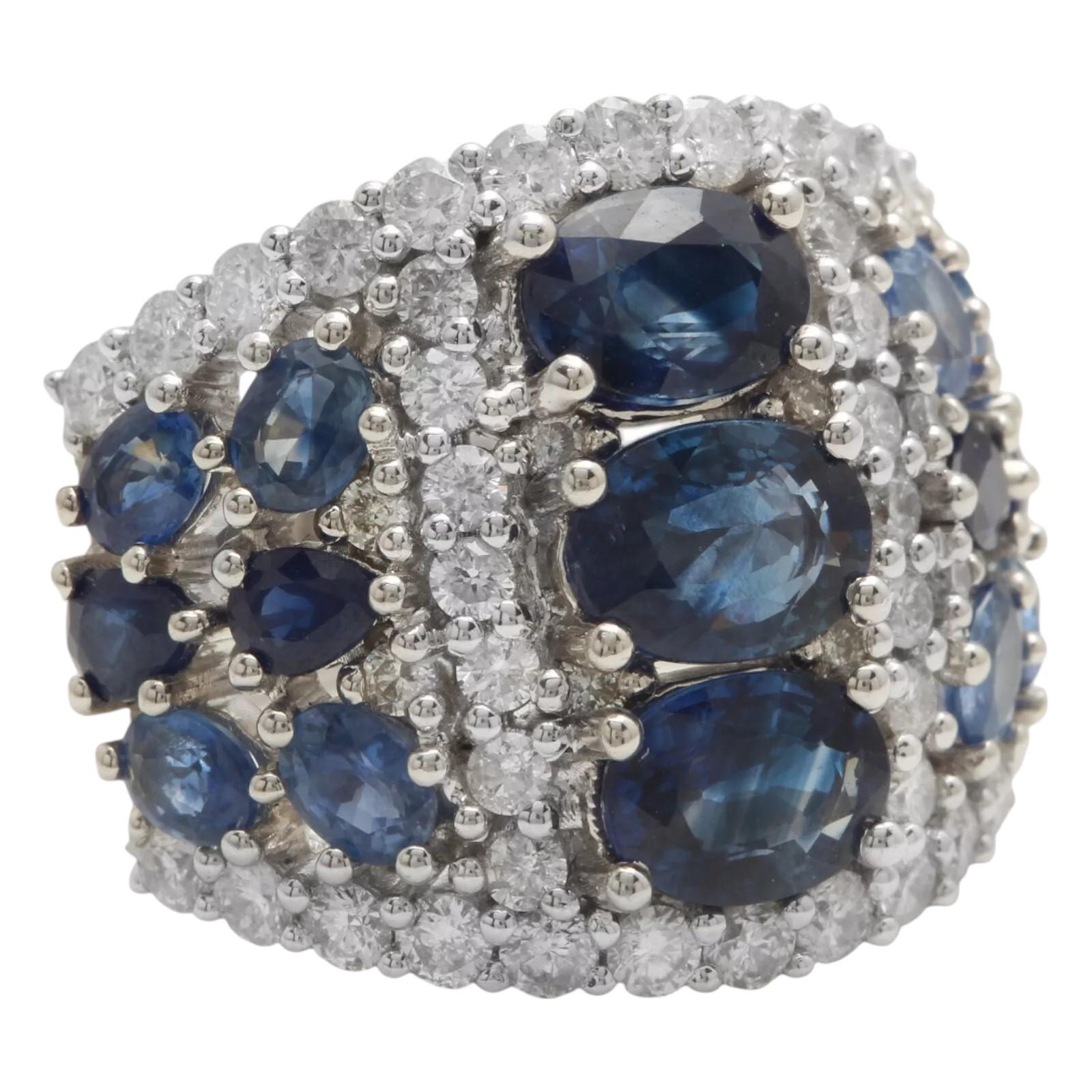 ESTATE 7.00Ct Natural Blue Sapphire and Diamond 18K Solid White Gold Ring



Suggested Replacement Value $9,500.00

Total Natural Blue Center Sapphire measures: 7.00 X 5.00mm

Natural Round Diamonds Weight: Approx. 1.50 Carats (color G-H / Clarity