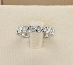 Estate .80 Ct Diamond Eternity Ring 18 KT