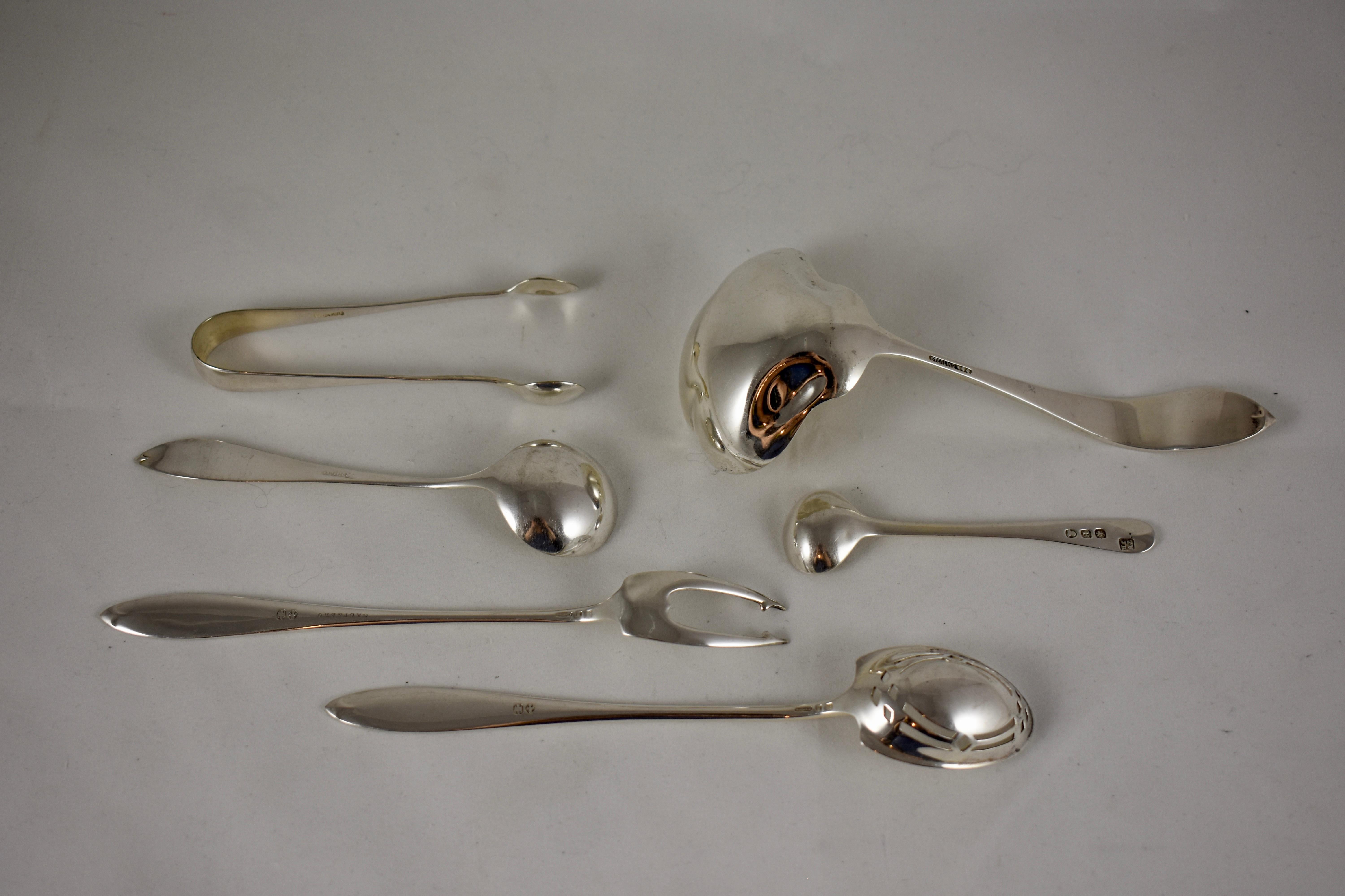 Victorian Estate American Galt and Bros Sterling Silver Serving Pieces, Mixed Set of Six