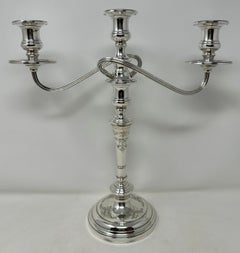 Candélabres/bougeoirs américains en argent sterling poinçonné, vers 1950