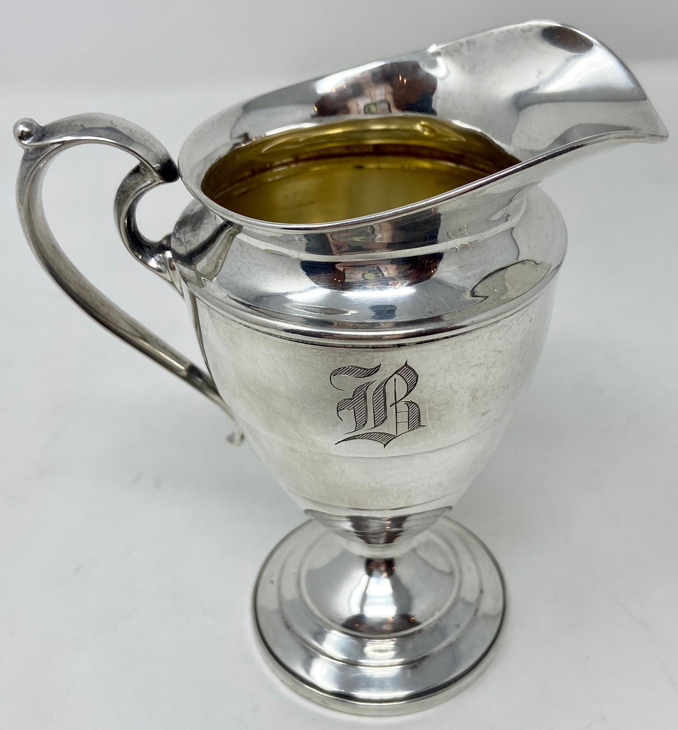 Petite Estate American sterling silver milk pitcher Signed 