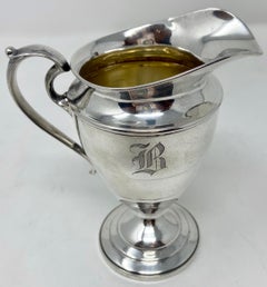 Estate American Sterling Silver Milk Pitcher Signed Webster Company, Circa 1950